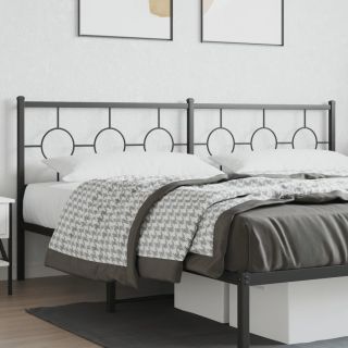 металлическое изголовье, черное, 200 см