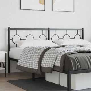 металлическое изголовье, черное, 180 см