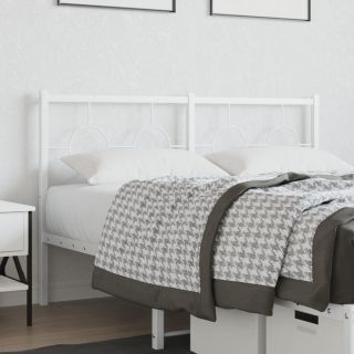 металлическое изголовье, белое, 135 см