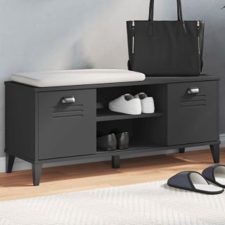 jalatsipink VIKEN, must, 106 x 35 x 45 cm, tehispuit