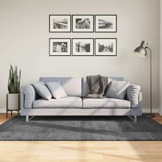 ковер OVIEDO с короткой бахромой, антрацитово-серый, 140 x 200 см