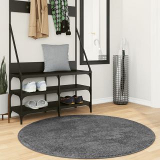 vaip OVIEDO lühikese narmaga, antratsiithall, Ø120 cm