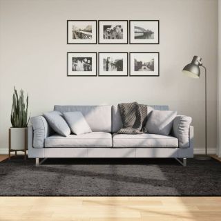 vaip ISTAN, kõrge narmaga, läikiv, antratsiithall, 160x230 cm