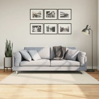 vaip ISTAN, kõrge narmaga, läikiv, kreemjas , 120x170 cm