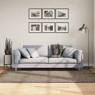 vaip ISTAN, kõrge narmaga, läikiv välimus, hall, 140x200 cm