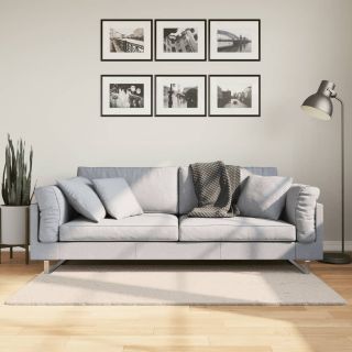 ковер HUARTE, короткая бахрома, моющийся, бежевый, 80 x 150 см
