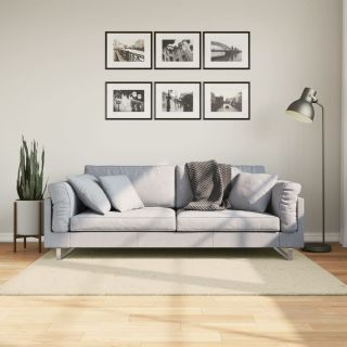 vaip HUARTE, lühikese narmaga, pestav, kreemjas, 120x170 cm