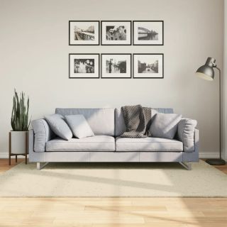vaip HUARTE, lühikese narmaga, pestav, kreemjas, 140x200 cm