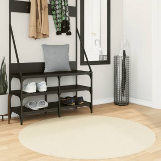 vaip HUARTE, lühikese narmaga, pestav, kreemjas, Ø 120 cm