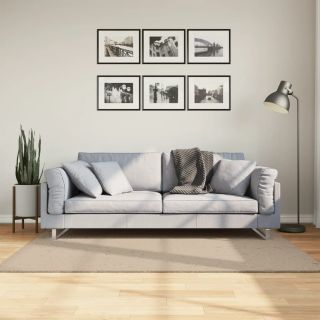 ковер HUARTE, короткая бахрома, моющийся, песочного цвета, 120x170 см