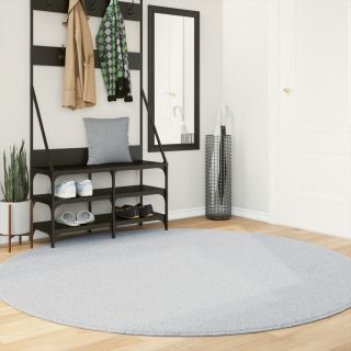 vaip HUARTE, lühikese narmaga, pestav, hall, Ø 200 cm