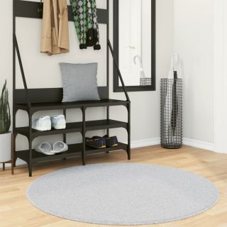 vaip HUARTE, lühikese narmaga, pestav, hall, Ø 120 cm
