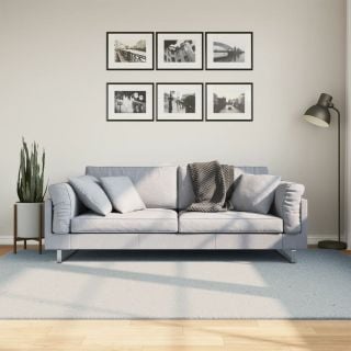 vaip HUARTE, lühikese narmaga, pestav, sinine, 160x230 cm