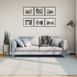 vaip HUARTE, lühikese narmaga, pestav, sinine, 200x200 cm