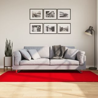 vaip HUARTE, lühikese narmaga, pestav, punane, 100x200 cm