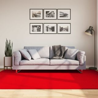 vaip HUARTE, lühikese narmaga, pestav, punane, 160x230 cm