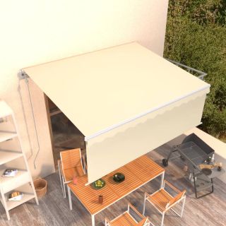 automaatne varikatus rulooga, 4 x 3 m, kreemjas