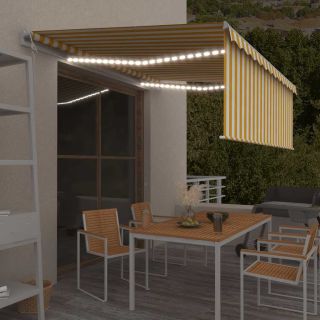 automaatne varikatus, LED, tuuleandur, 4x3 m, kollane ja valge