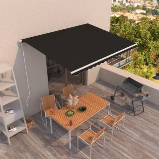 automaatselt sissetõmmatav varikatus, 450x350 cm antratsiithall