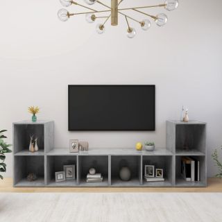 telerikapid 4 tk betoonhall 72x35x36,5 cm tehispuit