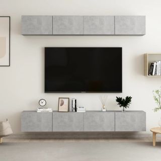 telerikapid 4 tk, betoonhall, 100x30x30 cm, tehispuit