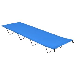 Кровать для кемпинга 180 x 60 x 19 см, ткань Оксфорд и сталь, синего цвета