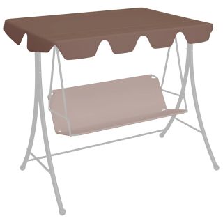 садовые качели сменная крыша коричневая 150/130x105/70 см