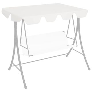 садовые качели сменная крыша белая 150/130x105/70 см