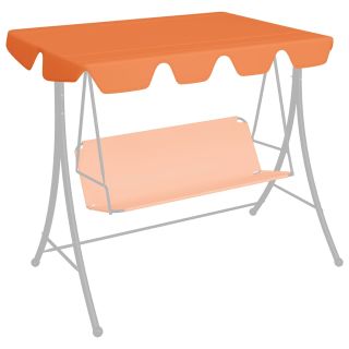 садовые качели сменная крыша оранжевая 150/130x105/70 см