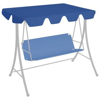 садовые качели сменная крыша синяя 150/130x105/70 см