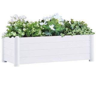 aia taimelava PP valge 100 x 43 x 35 cm