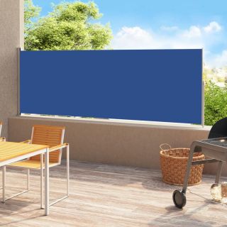 lahtitõmmatav terrassi külgsein, 220 x 500 cm, sinine