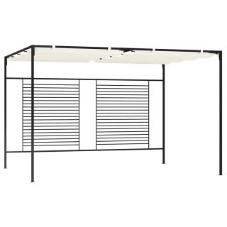 varjualune eemaldatava katusega 3 x 4 x 2,3 m, kreemjas, 180 g/m²