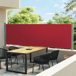 выдвижная боковая стенка патио, 140 x 600 см, красная
