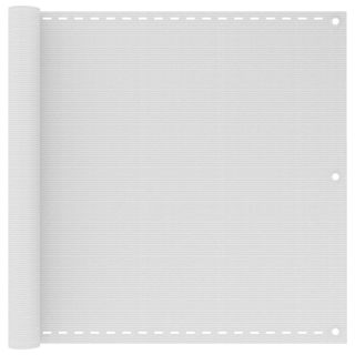 Балконное ограждение, белое, 90 x 300 см, HDPE