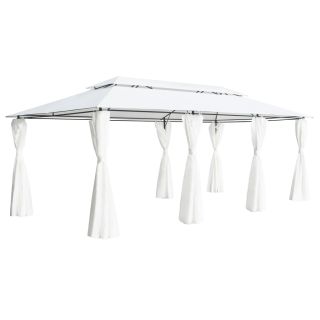 varikatus kardinatega, 600 x 298 x 270 cm, valge, 180 g/m²