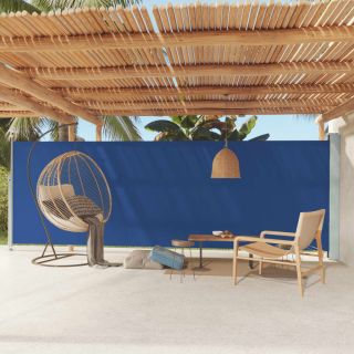 lahtitõmmatav terrassi külgsein, 180x600 cm, sinine