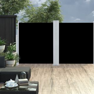 lahtitõmmatav külgsein, must, 140 x 600 cm
