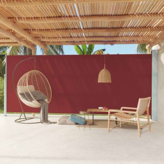 выдвижная боковая стенка патио, 220 x 600 см, красная