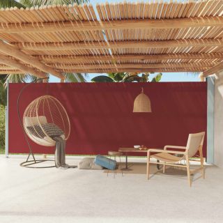 выдвижная боковая стенка патио, 200 x 600 см, красная
