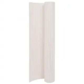 kahepoolne piirdeaed 110 x 400 cm, valge
