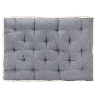 Подушка для дивана из европоддона, синяя 120 x 80 x 10 см