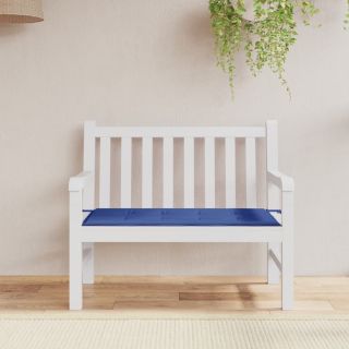 подушка для сиденья садовой скамейки, синяя, 100x50x3 см, ткань оксфорд