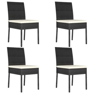 aia söögitoolid 4 tk polürotang must