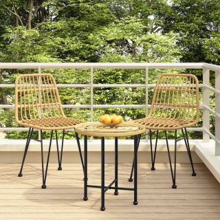 aiatoolid, 2 tk, 48 x 62 x 84 cm, PE-rotang
