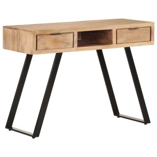 kirjutuslaud, 107x45x79 cm, naturaalsete servadega akaatsiapuit