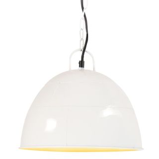 tööstuslik vanaaegne laelamp 25 W valge, ümmargune 31 cm E27