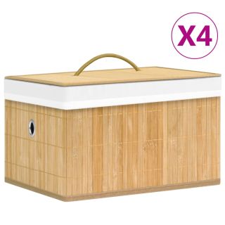 bambusest hoiukastid, 4 tk