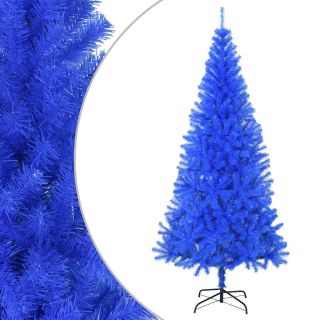 kunstkuusk alusega, sinine, 210 cm, PVC
