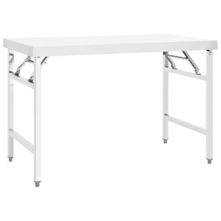 köögi kokkupandav töölaud, 120 x 60 x 80 cm, roostevaba teras